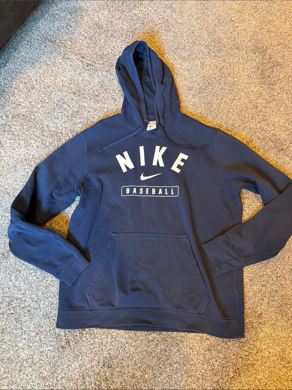 Nike Navy Blue 'Baseball' Pullover Hoodie